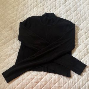 garage cropped black sweater never used